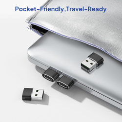 Elebase USB-A to USB-C адаптер (4 шт.) Универсальный переходник для зарядки и передачи данных
