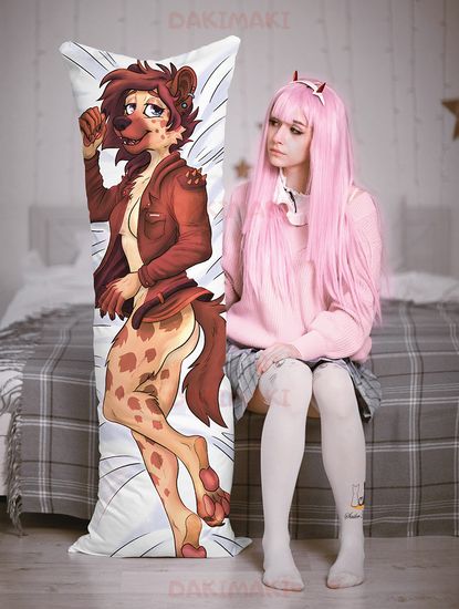 Дакимакура фурри Гиена-девочка арт. 0666