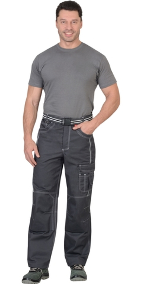 Брюки "Престиж" цв.т.серый, тк.Rodos (245гр.кв.м)