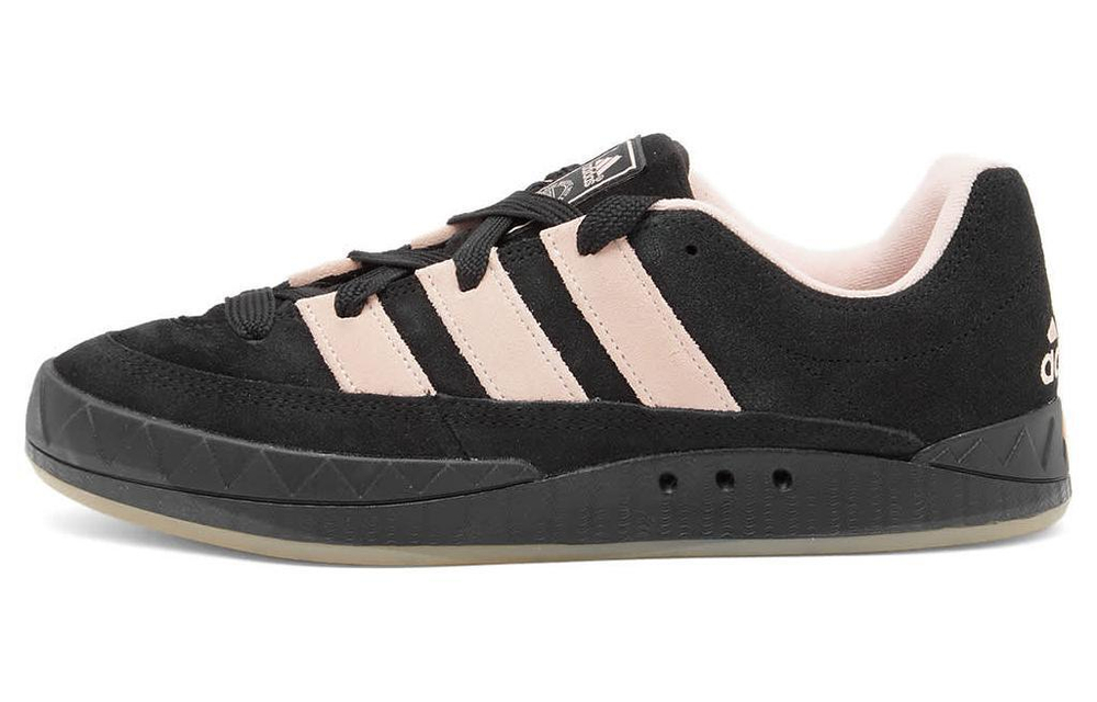 Adidas originals Adimatic leather wear-resistant lightweight low-cut sports casual shoes for men and women with the same black powder