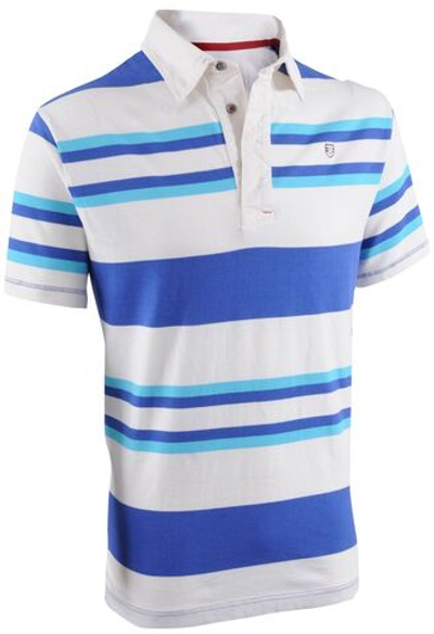 Рубашка поло мужская Allen, цвет серо-белый, размер L (10250312).