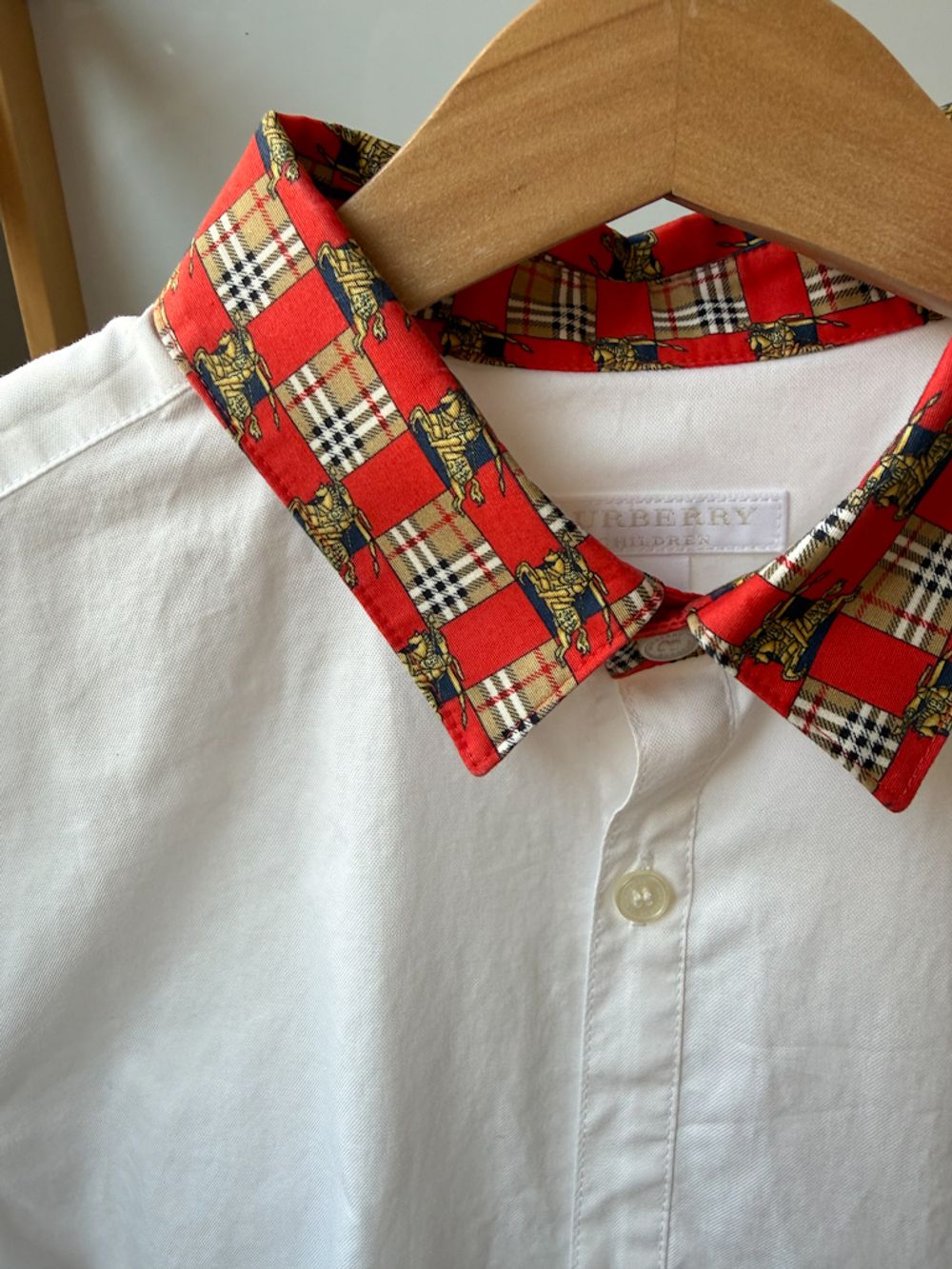 Хлопковая рубашка Burberry, 140