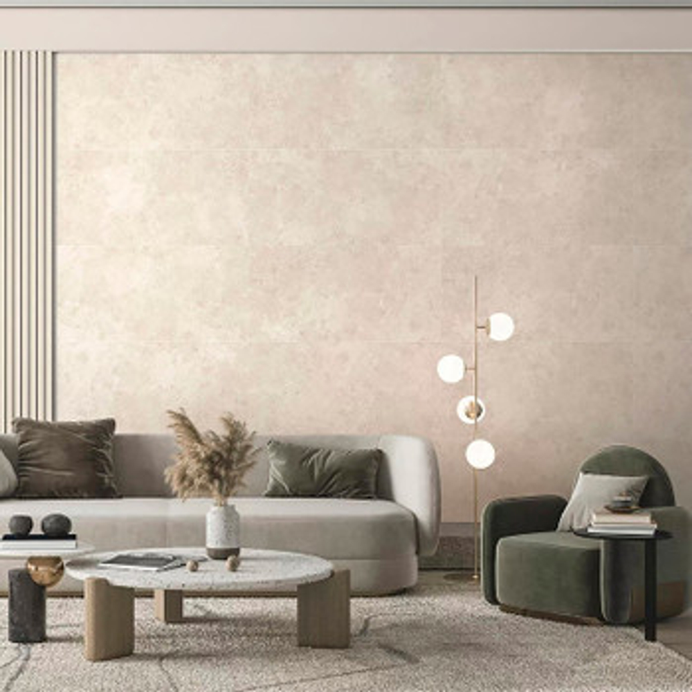 Керамогранит Global Tile Onda 600х600х9,5 мм бежевый матовый