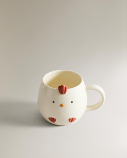 Zara Home кружка из фарфора, цвет разноцветный, 14 см