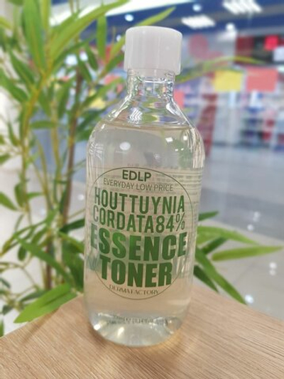 Увлажняющий тонер DERMA FACTORY для лица с экстрактом хауттюйнии, 300 мл.