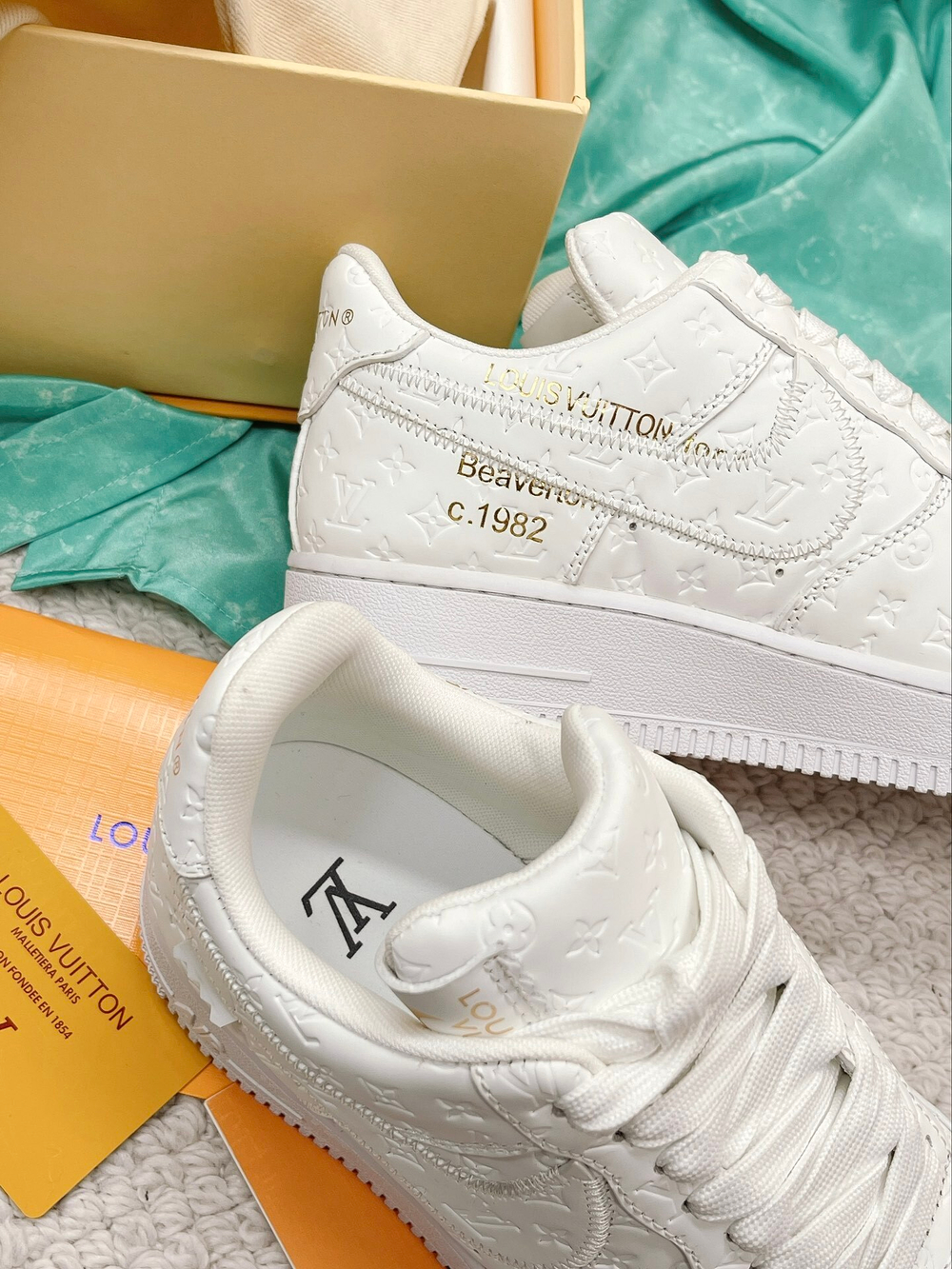 Louis Vuitton and Nike Air Force
