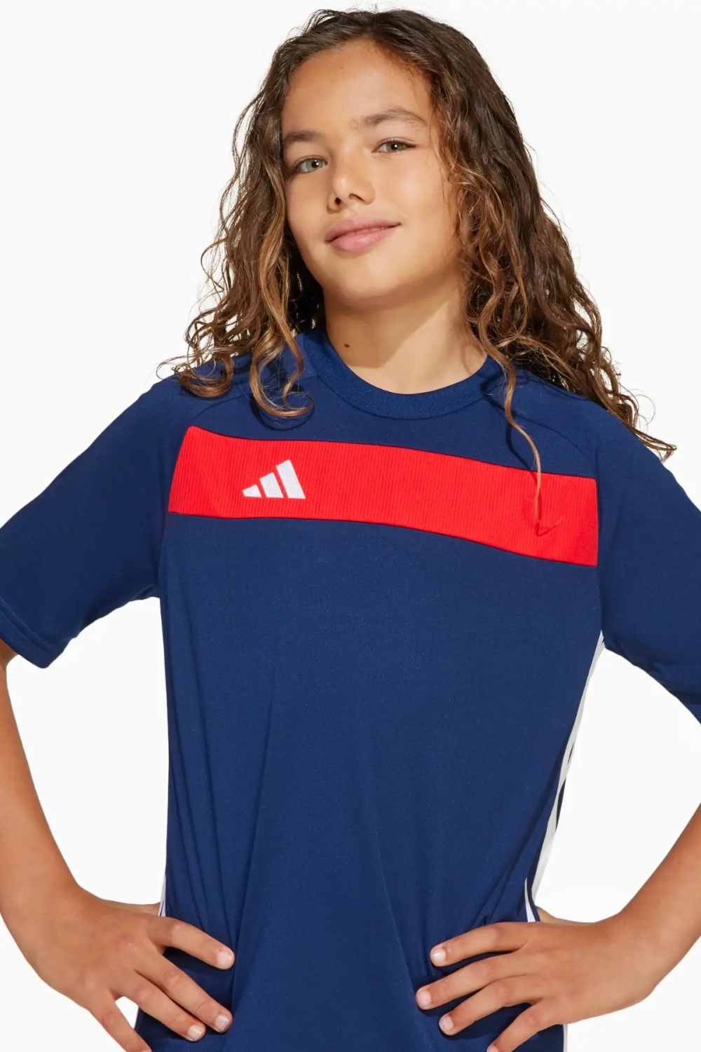 Футболка adidas Tiro 25 Essentials Junior - темно-синий