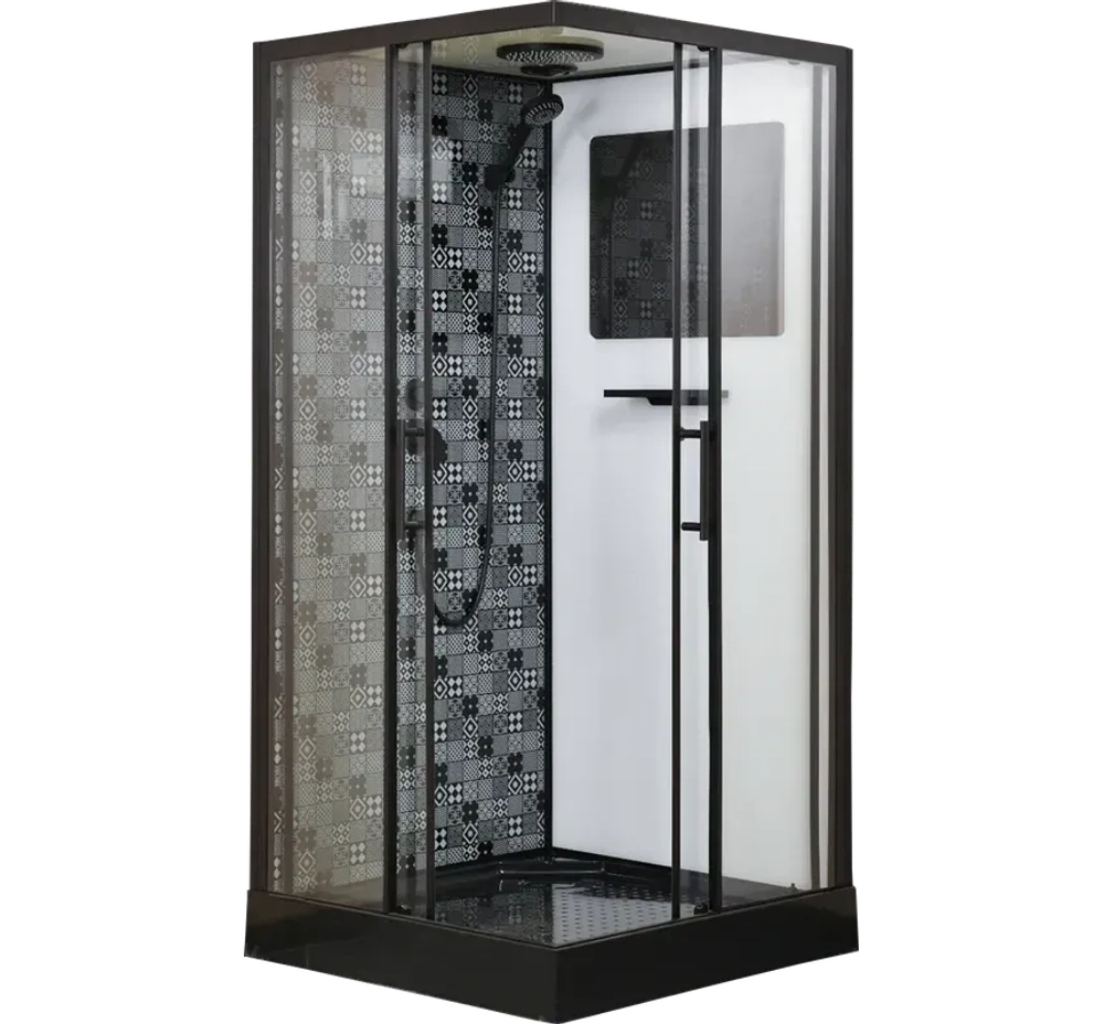 Душевая кабина Esbano (Эсбано) ESB-100CKR, с низким поддоном, 100х100х210