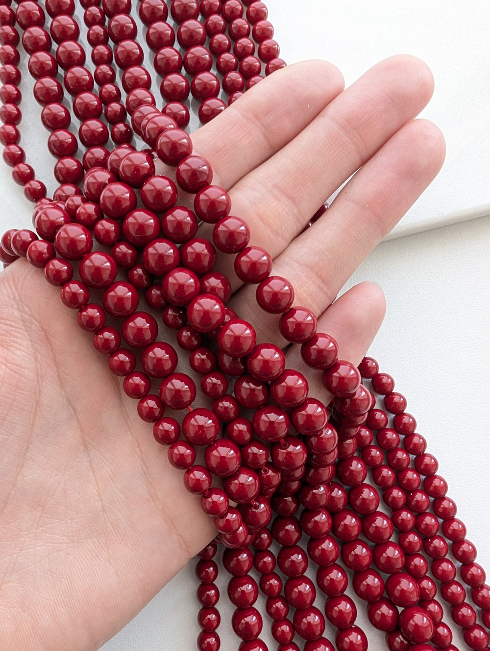 Жемчуг Майорка красная