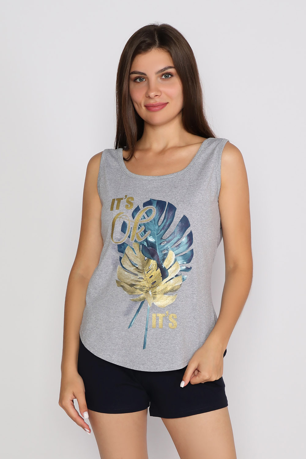 Пижама женская "OKAY" майка+шорты