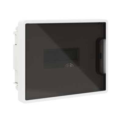 Щиток 8 мод встраиваемый,IP41 белый, с тонированной дверцей, с 1 шинойPEN 8 отв.