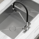 Смеситель для кухни Sancos Dora с гибким изливом, цвет хром/черный, арт. SC4003CH