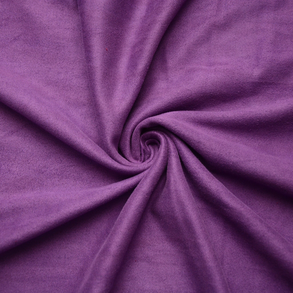 Искусственная замша, двухсторонняя, Soft, цвет: фиолетовый (линяет)