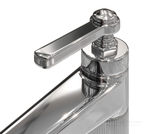 Смеситель для раковины Gessi Venti20, на 3 отверстия, средний, с донным клапаном, цвет Chrome