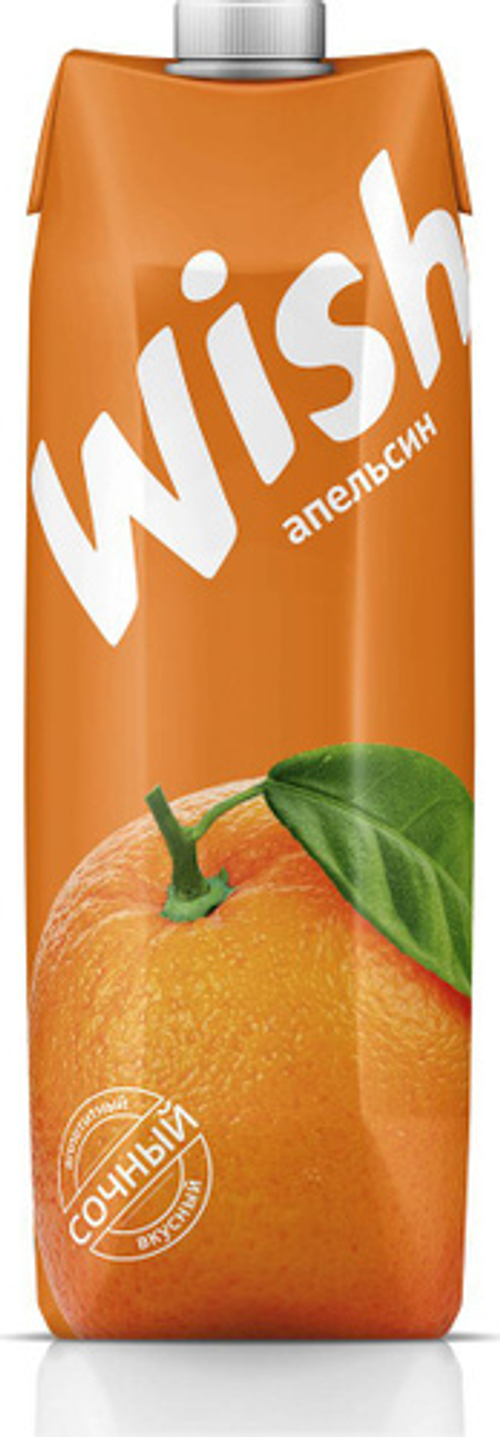 Нектар апельсиновый "Wish" 1л