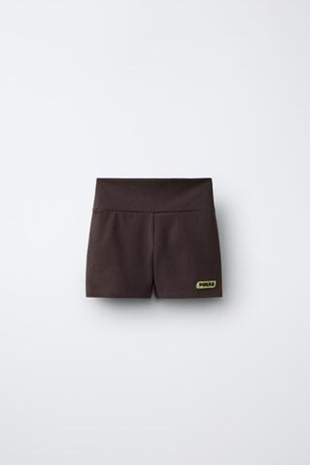 ZARA X PUKAS ВЕЛОСИПЕДКИ В РУБЧИК PUKAS SURF, КОРИЧНЕВЫЙ