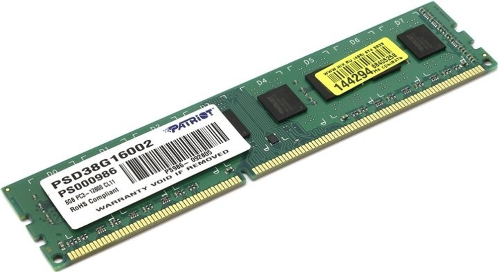 Оперативная память Patriot DDR3 8Gb PSD38G16002