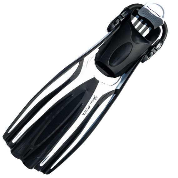 Ласты с открытой пяткой Marlin Scuba (Elastic Bungee Strap) белые