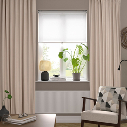 IKEA SANELA  (ИКЕА САНЕЛА)  -  Штора, 2 шт, на ленте/светло-бежевый, 140x300 см
