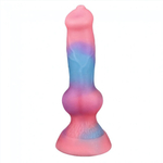 Космический фаллоимитатор c присоской ROSYLAND светящийся в темноте (Цвет: разноцветный)