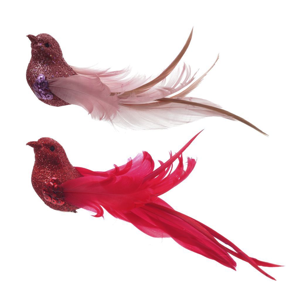 GAEM Изделие декоративное "Птичка" на клипсе, L18,5 W4 H5,5 см, 2в.