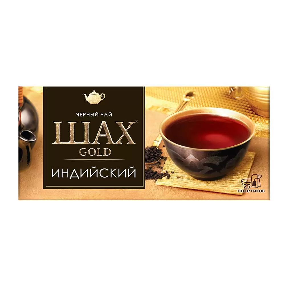 Чай черный Шах Gold 25 пакетиков