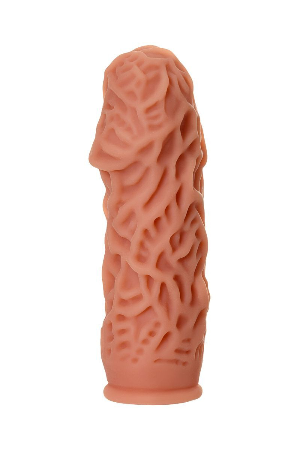 Насадка на фаллос с рельефными складочками Extreme Sleeve 012 M-size - 14,7 см. (Цвет: телесный)