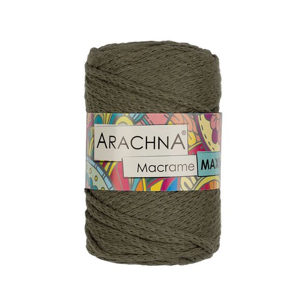 Пряжа Arachna Macrame Maxi / уп.4 мот. по 250г, 80м, 15 хаки