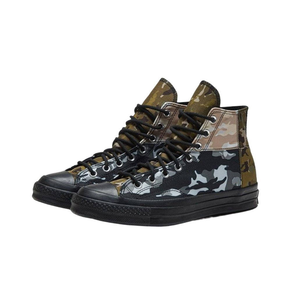 Кеды Converse Chuck 70 High 'Patchwork Blocked ‑ Camo Black' 165912C