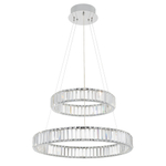 Citilux Чезаре CL338261 LED Люстра хрустальная с пультом Хром