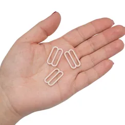 Регулятор для бретели серебристый пион 20 мм