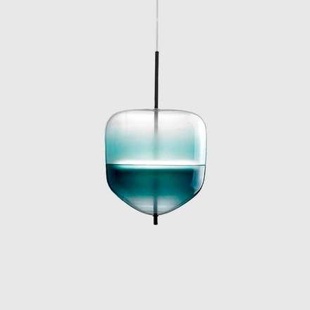 Pendant design lamp  Flow[T] S4 by Nao Tamura (Wonderglass) (Blue)
