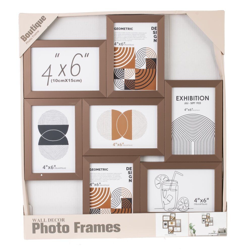 GAEM Фоторамка-панно для 6-ти фото, L47 W2 H32 см