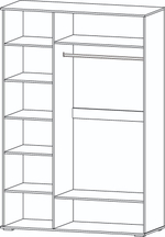 Марракеш Шкаф 3х ств. 1500 Дуб вотан / Цемент темный