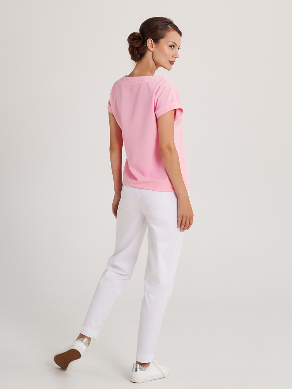 Блуза медицинская женская Бл-1019 либерти люкс, розовый