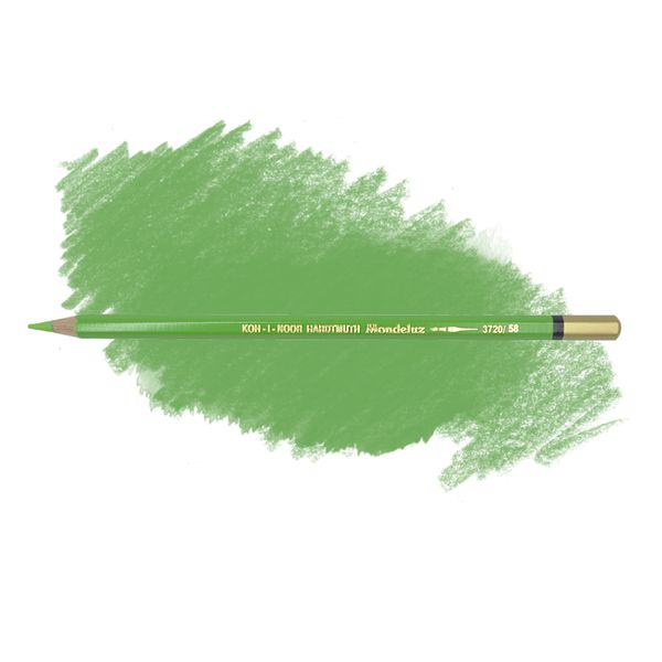 Карандаш художественный акварельный MONDELUZ, цвет 58 зеленый светлый