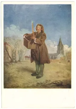 Открытка «Савояр с сурком (1700-е гг.)» Антуан Ватто