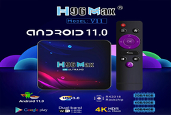 Смарт-ТВ H96 Max V11, Android 11, 4 + 64 ГБ, 4K, 4GB 64GB
