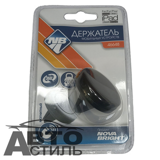 Подставка под телефон\смартфон магнитный  NOVA Bright 46648 на дефлектор кругл