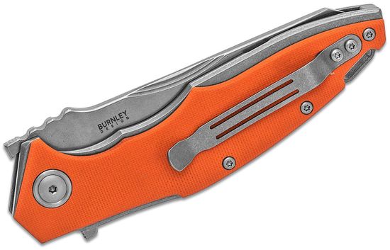 Складной нож MKM "RAUT" MKM/VP01 GB OR c клинком из стали Böhler M390 Microclean®, рукоять G10 / титан