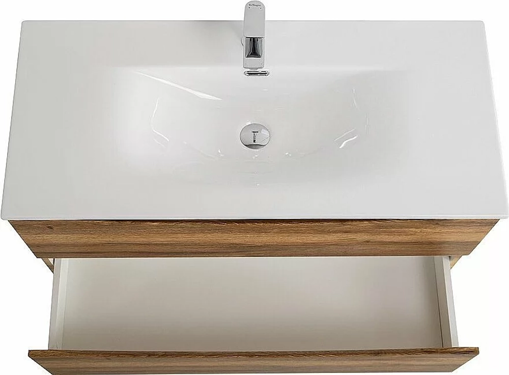 Тумба с раковиной BelBagno MARINO-CER-N-1000-2C-SO-RR-P Rovere Rustico