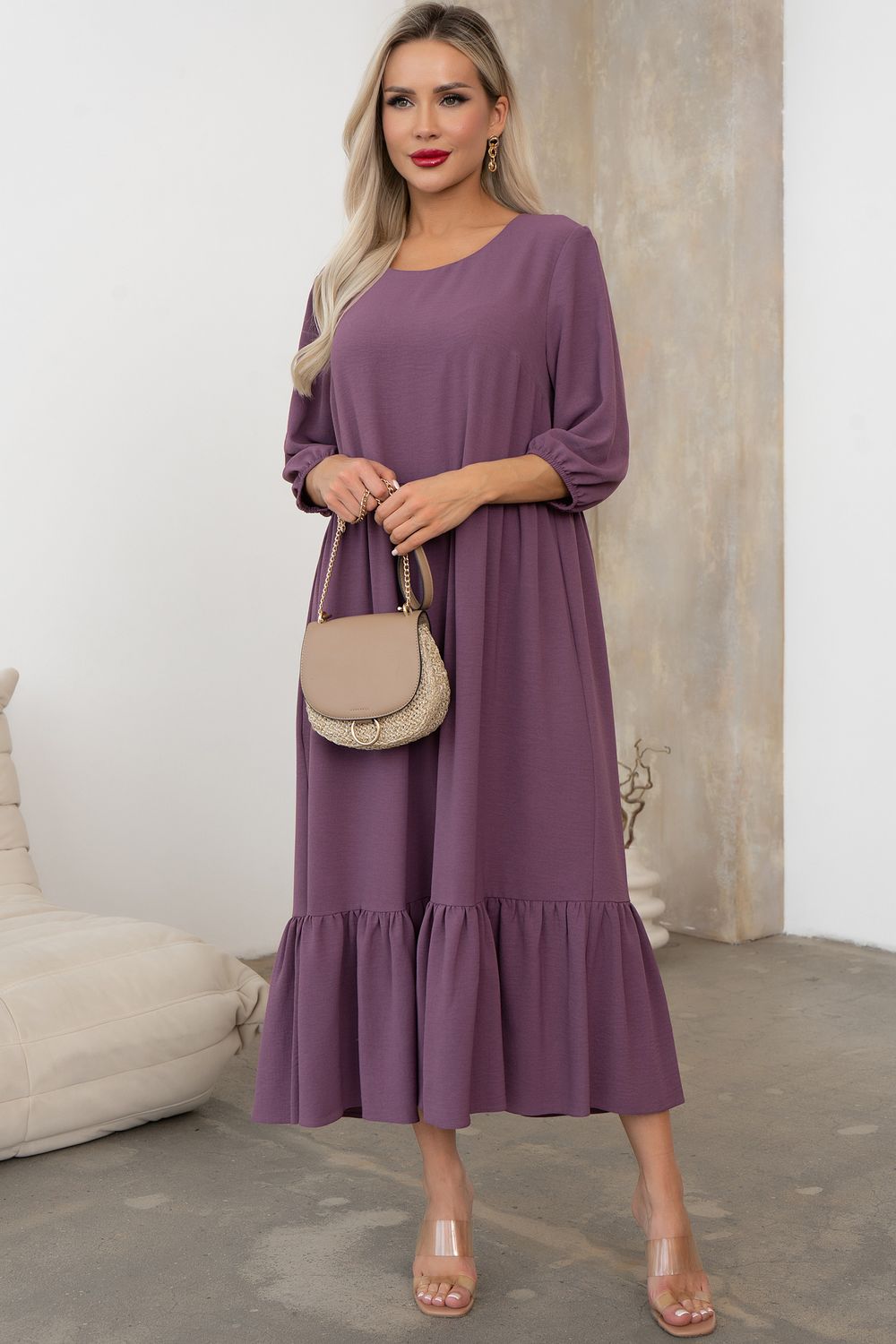 Платье Виолетта (сливовый) Р11-1247/2 Nikol