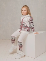 Кофта вязаная на молнии с капюшоном