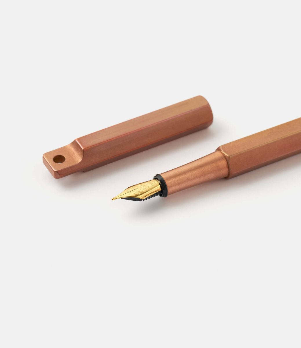 Ystudio Portable Fountain Pen Copper — портативная перьевая ручка