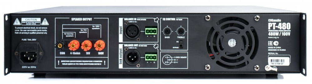 CVGAUDIO PT-480 Трансляционный усилитель мощности