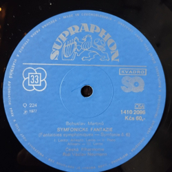 Винтажная виниловая пластинка LP Богуслав Мартину Martinu Symphony Симфонии No. 2, 6 (Чехословакия 1981)