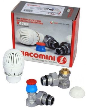 Комплект термостатический Giacomini R470F 3/4" угловой для радиатора (арт. R470FX054)