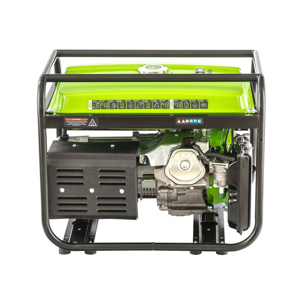 Генератор бензиновый БС-8000Э, 6,6 кВт, 230В, четырехтактный, 25 л, электростартер Сибртех