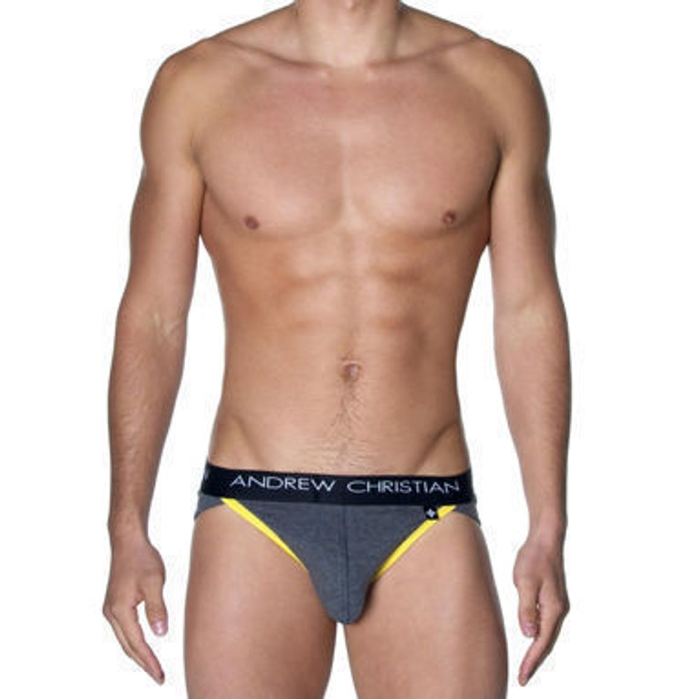 Мужские трусы брифы Andrew Christian Flashlift Brief Pro Charcoal  AC42