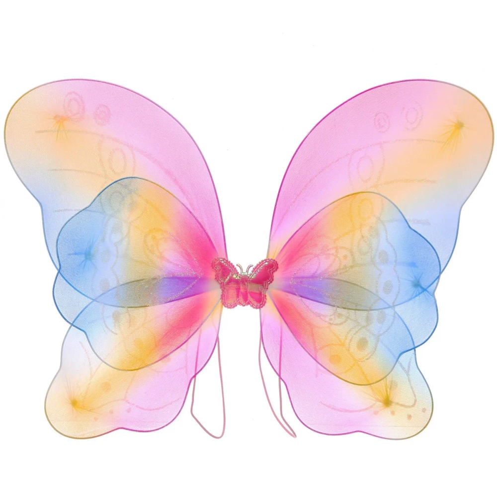 Карнавальный костюм «Волшебная сказка» (юбка,крылья,волшебная палочка,ободок)